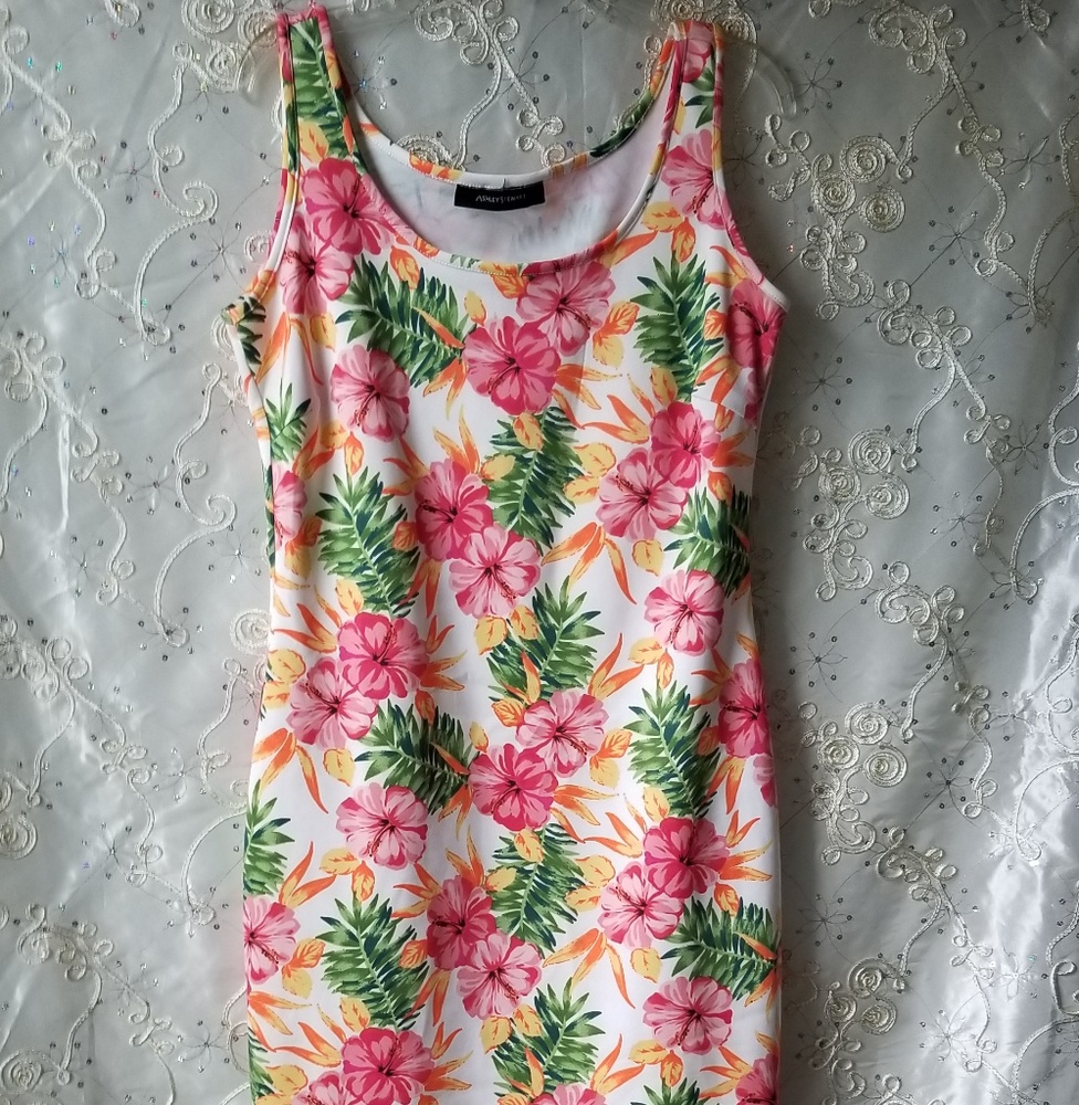 Ashley Stewart Floral Midi Dress- US 14